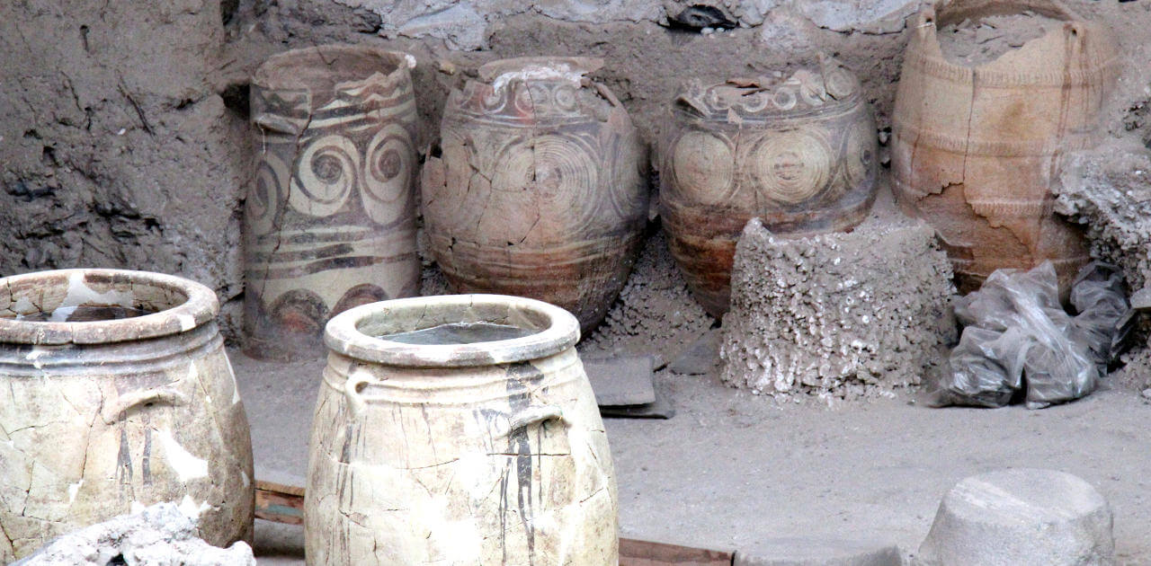 archeologie santorin