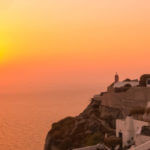 soleil toujours à Santorin