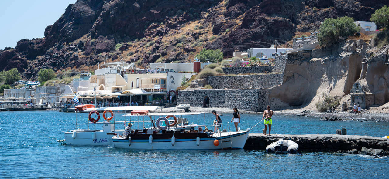 taxi boat Santorin