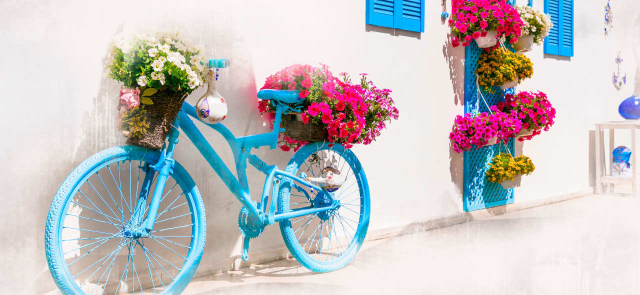 vélo à Santorin