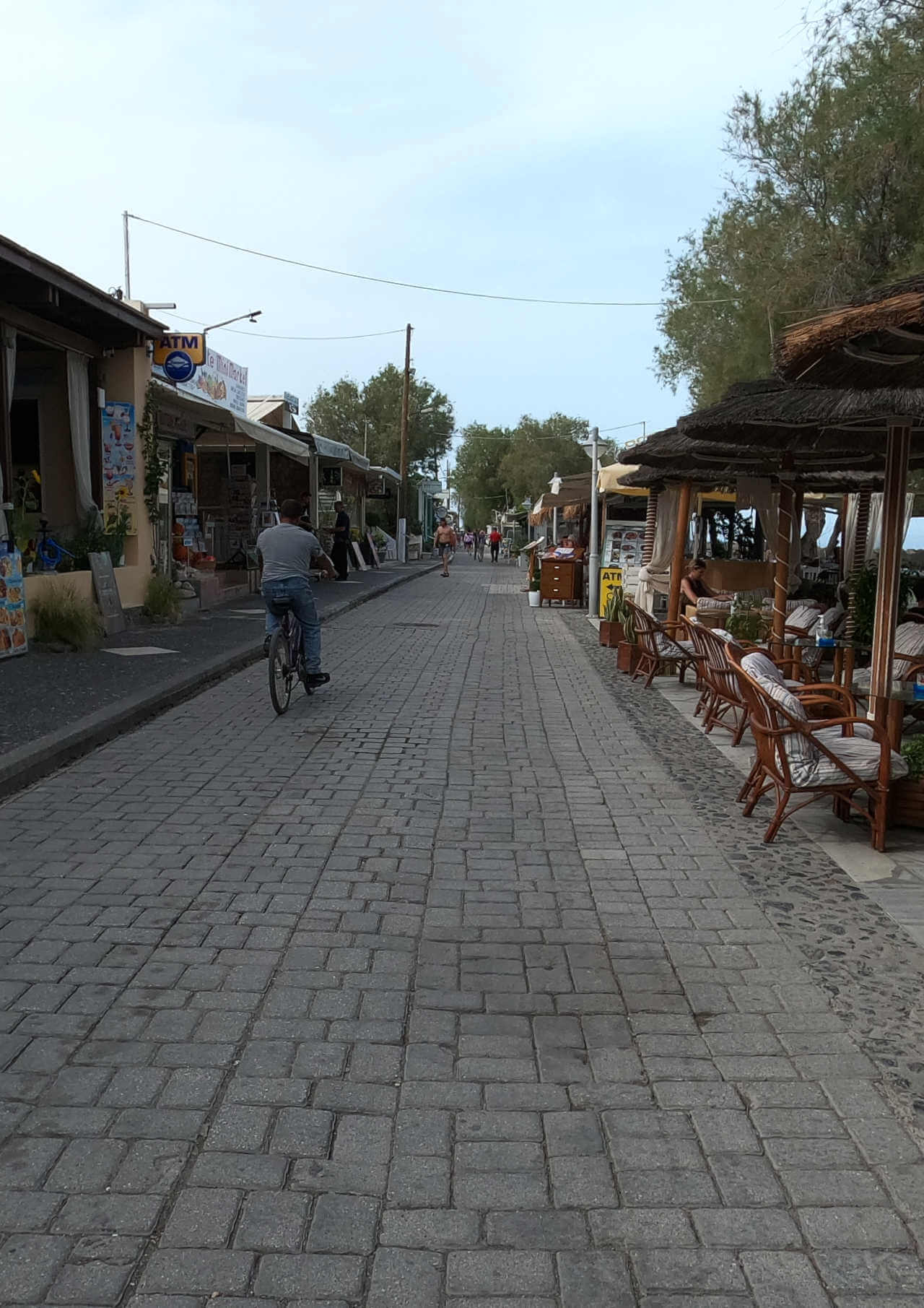 Rue piétonne de Kamari
