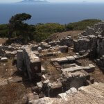 Anafi depuis l'ancienne Thera .