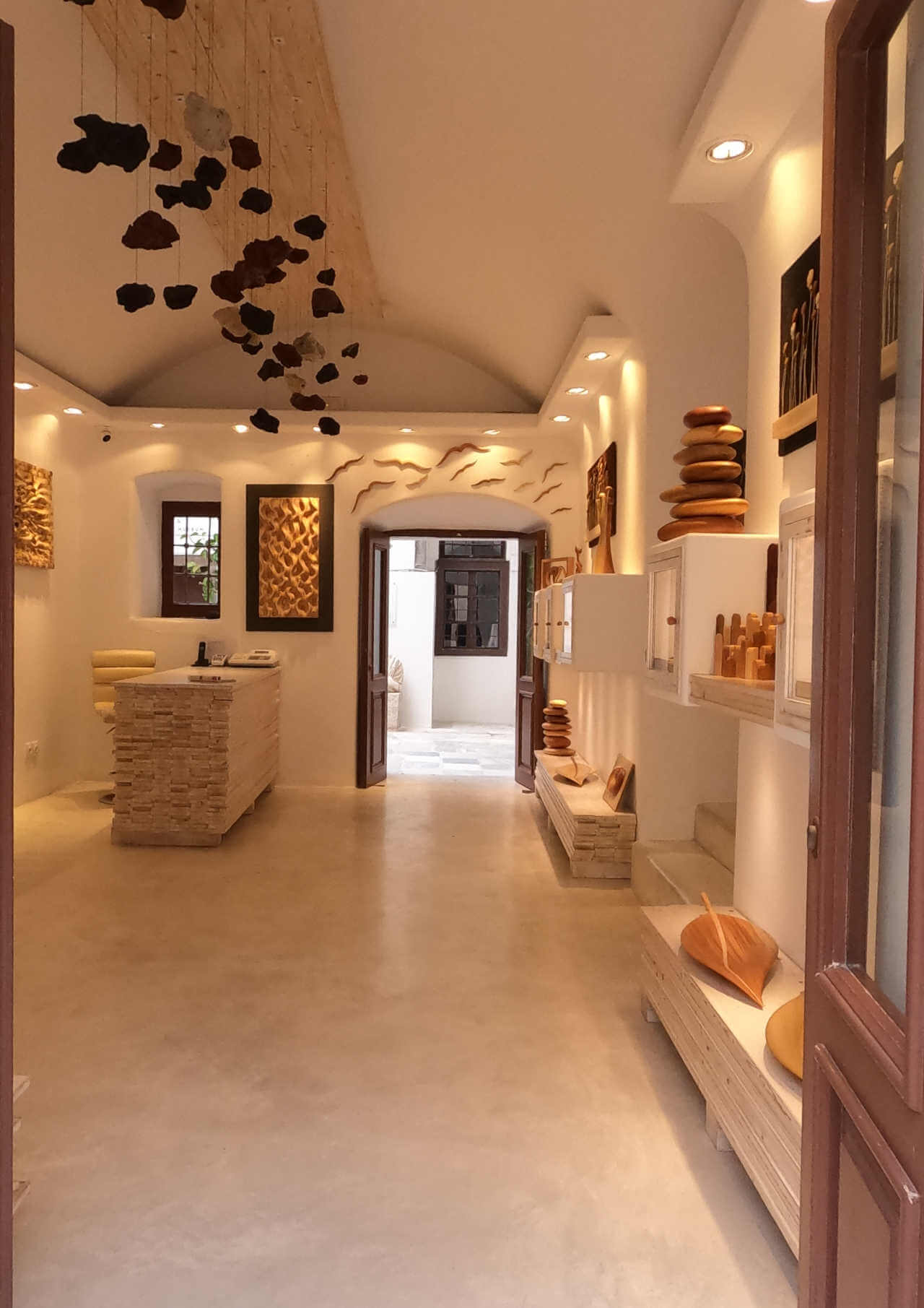 boutique de luxe à Santorin