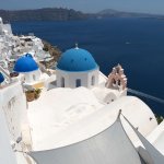 Toits bleus d'Oia