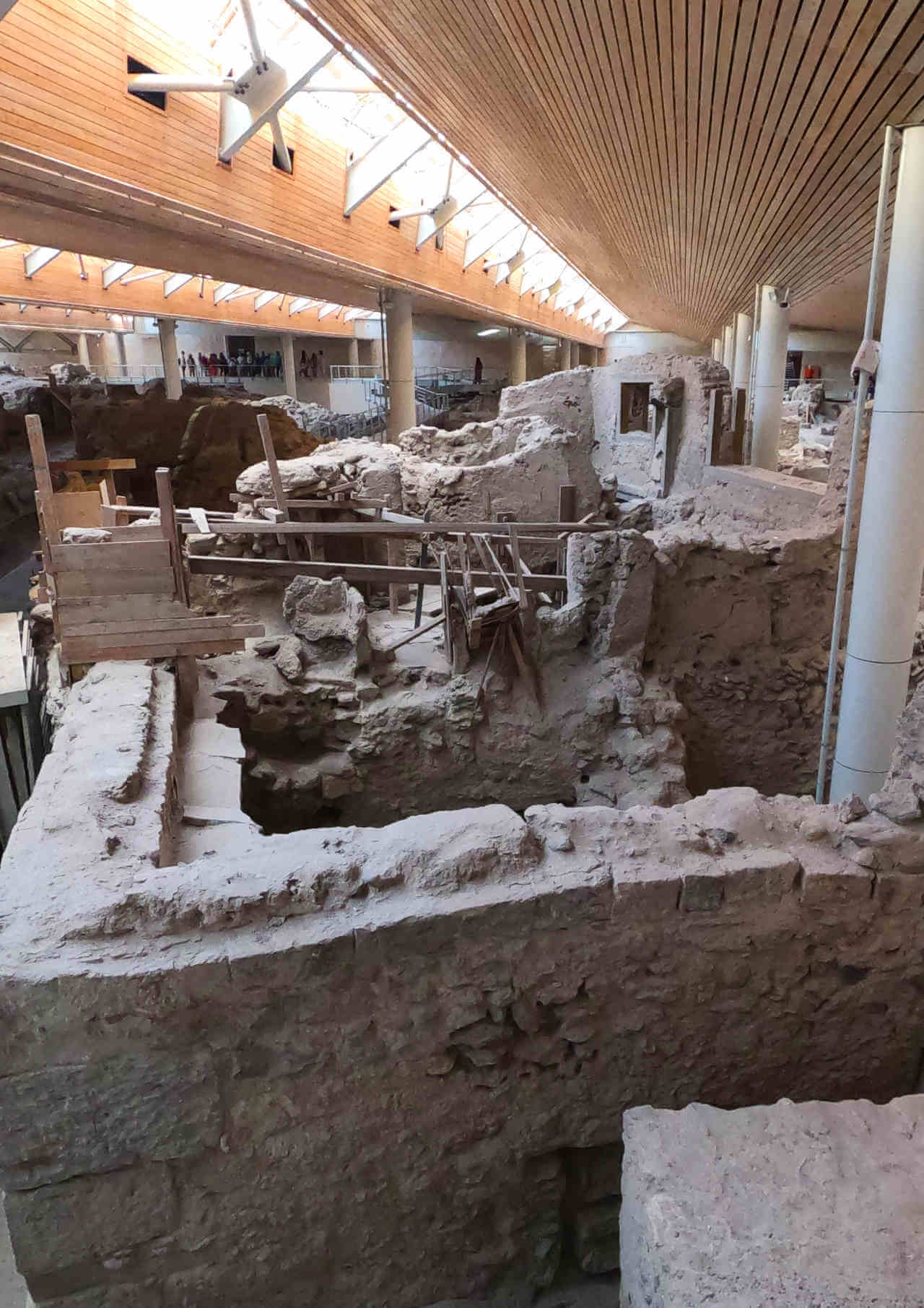 site archéologique d'Akrotiri sur Santorin